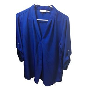 Blue Calvin Klein Top/Blouse - Size M